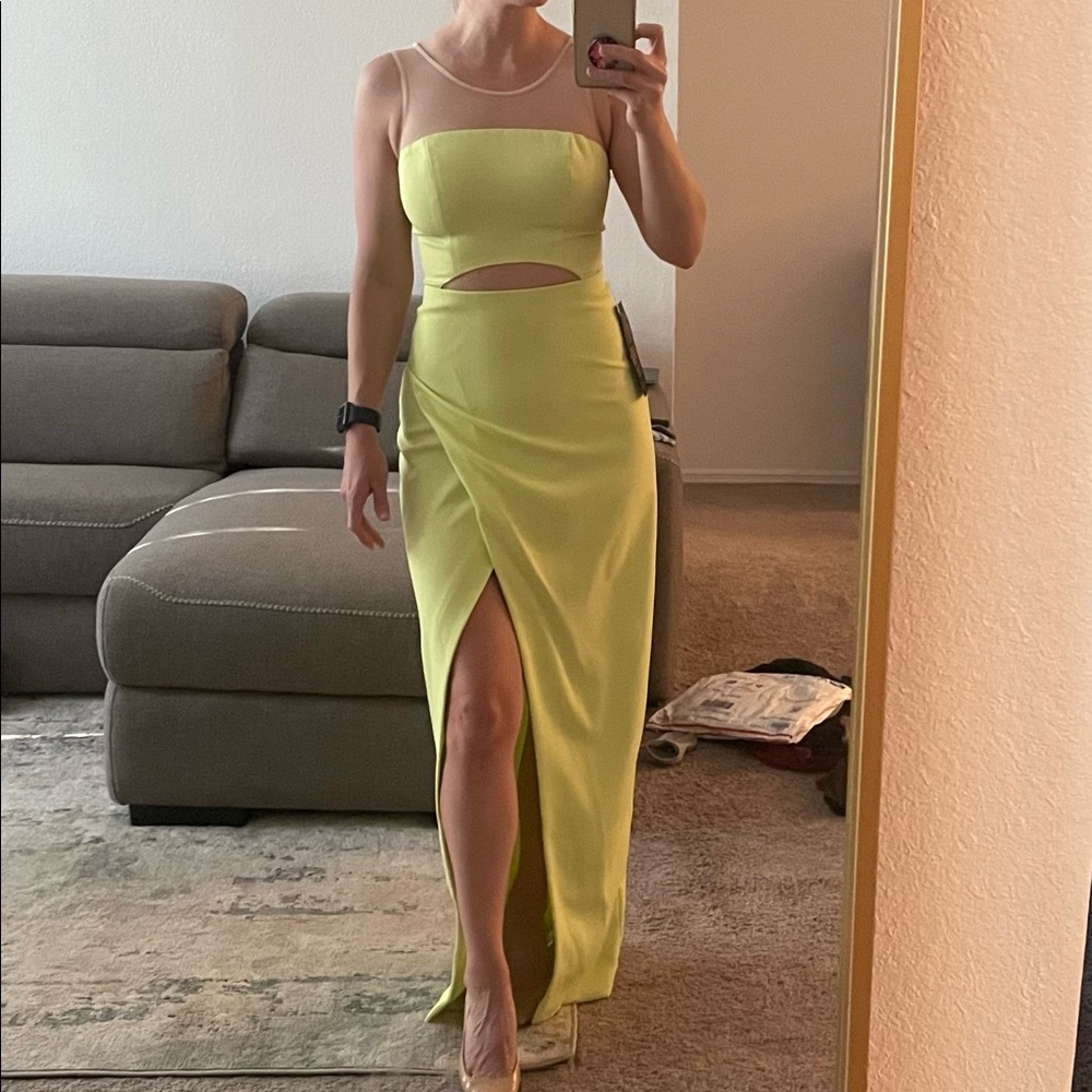 Neon green/yellow dress
